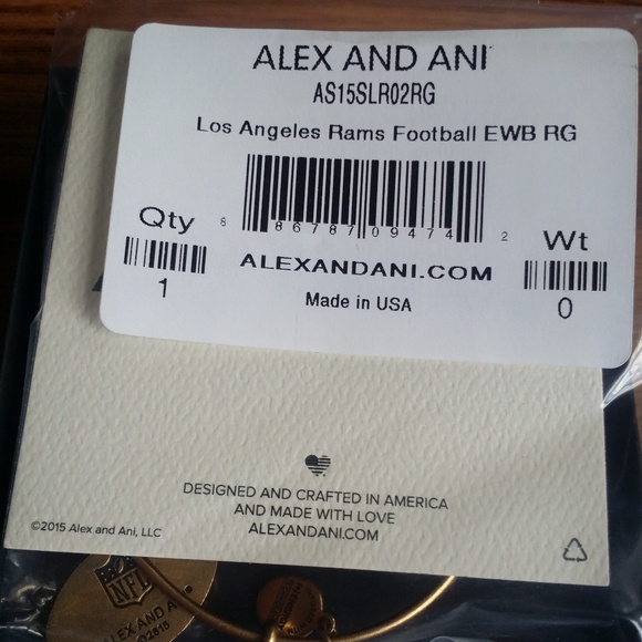 ALEX AND ANI Bracelet LOS ANGELES RAMS Bangle NEW - Picture 3 of 3